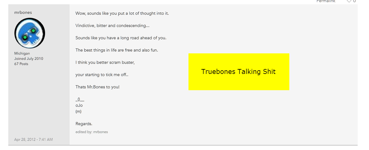 Truebones Spam